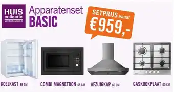 Keukendepot KOELKAST 88 CM ,COMBI MAGNETRON 45 CM ,AFZUIGKAP 60 CM, GASKOOKPLAAT 60 CM aanbieding