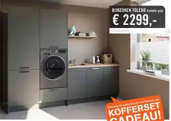 Keukendepot BIJKEUKEN TOLEDO Schiefer grijs aanbieding