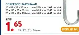 Kluswijs GEREEDSCHAPSHAAK aanbieding