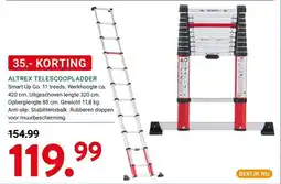 Kluswijs ALTREX TELESCOOPLADDER aanbieding