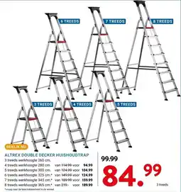 Kluswijs ALTREX DOUBLE DECKER HUISHOUDTRAP aanbieding
