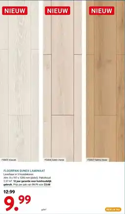 Kluswijs FLOORPAN SUNEX LAMINAAT aanbieding