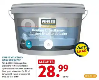 Kluswijs FINESS KEUKEN EN BADKAMERVERF aanbieding