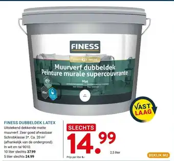 Kluswijs FINESS DUBBELDEK LATEX aanbieding