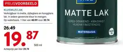 Kluswijs KLUSWIJS LAK aanbieding