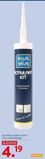 Kluswijs KLUSWIJS ACRYLAATKIT aanbieding