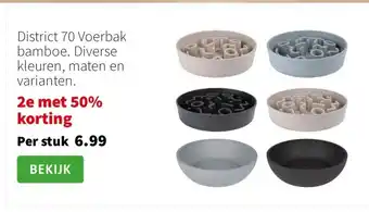Intratuin District 70 Voerbak bamboe. Diverse kleuren, maten en varianten. aanbieding