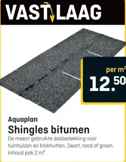 Hubo Aquaplan Shingles bitumen aanbieding