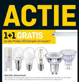 Hubo op alle Philips LED lampen en buizen* aanbieding