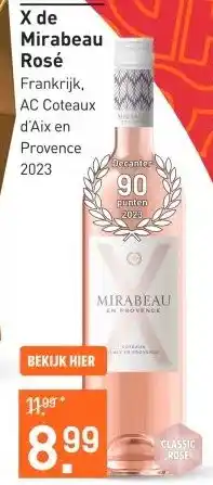 Gall & Gall X de Mirabeau Rosé 75CL aanbieding