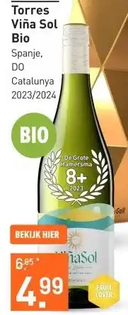 Gall & Gall Torres Viña Sol Bio 75CL aanbieding