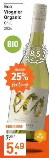 Gall & Gall Eco Viognier Organic 75CL aanbieding