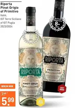 Gall & Gall Riporta Pinot Grigio 75CL aanbieding