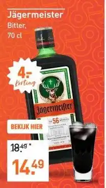 Gall & Gall Jägermeister 70CL aanbieding