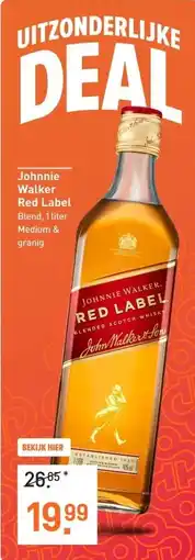 Gall & Gall Johnnie Walker Red Label 100CL aanbieding