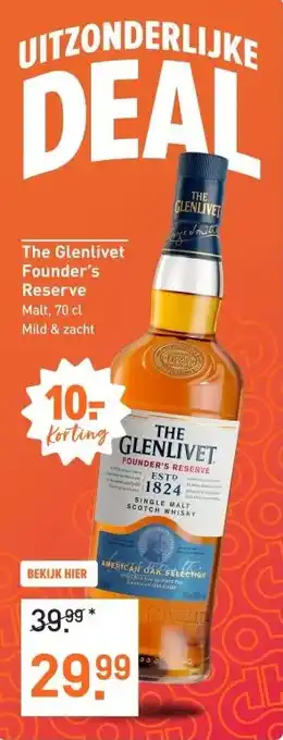 Gall & Gall The Glenlivet Founder's Reserve 70CL aanbieding