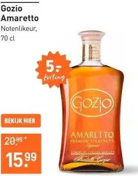 Gall & Gall Gozio Amaretto 70CL aanbieding