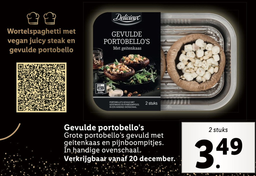 Gevulde portobello's aanbieding bij Lidl