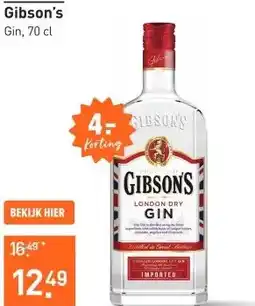 Gall & Gall Gibson's 70CL aanbieding