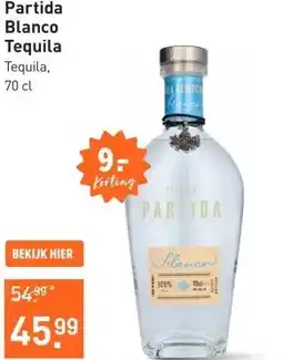 Gall & Gall Partida Blanco Tequila 70CL aanbieding