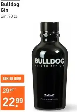 Gall & Gall Bulldog Gin 70CL aanbieding