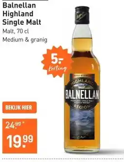 Gall & Gall Balnellan Highland Single Malt 70CL aanbieding
