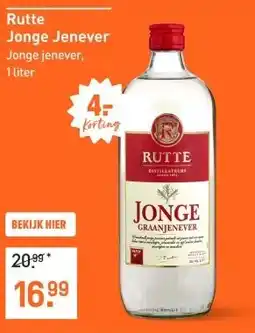 Gall & Gall Rutte Jonge Jenever 100CL aanbieding