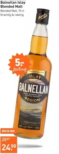Gall & Gall Balnellan Islay Blended Malt 70CL aanbieding