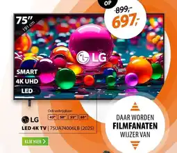 Expert LG 4K SMART 75UA74006LB (2025) aanbieding