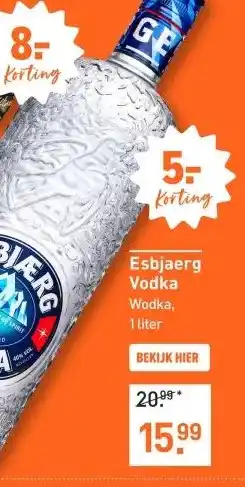 Gall & Gall Esbjaerg Vodka 100CL aanbieding