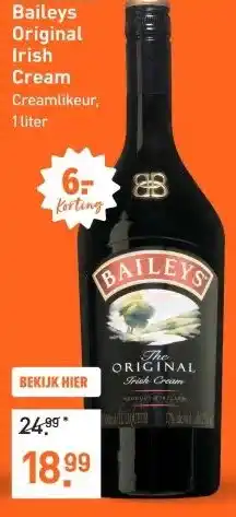 Gall & Gall Baileys Original Irish Cream 100CL aanbieding