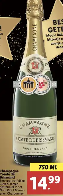 Lidl Champagne Comte de Brismand aanbieding