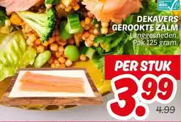 Dekamarkt DEKAVERS GEROOKTE ZALM aanbieding