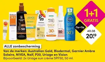 DA ALLE zonbescherming aanbieding