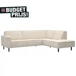 Budget Home Store Bank Yaro 2,5-zits + hoekziteiland rechts aanbieding