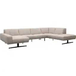 Budget Home Store Bank Olivia longchair links + 2,5-zits + hoekziteiland groot rechts aanbieding