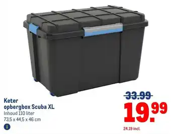 Makro Keter opbergbox Scuba XL aanbieding