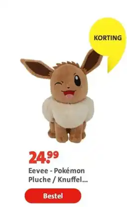 Bruna Eevee - Pokémon Pluche / Knuffel 20CM aanbieding