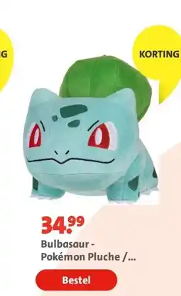 Bruna Bulbasaur - Pokémon Pluche / Knuffel 30CM aanbieding