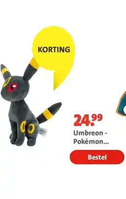 Bruna Umbreon - Pokémon Pluche / Knuffel 20CM aanbieding