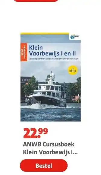 Bruna ANWB Cursusboek Klein Vaarbewijs I en II aanbieding