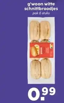 Boon`s Markt g'woon witte schnittbroodjes aanbieding