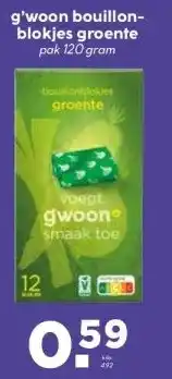 Boon`s Markt g'woon bouillon- blokjes groente aanbieding