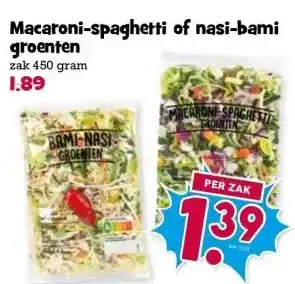 Boon`s Markt Macaroni-spaghetti of nasi-bami groenten aanbieding