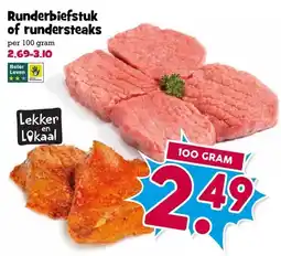 Boon`s Markt Runderbiefstuk rundersteaks aanbieding