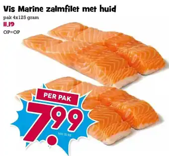 Boon`s Markt Vis Marine zalmfilet met huid aanbieding