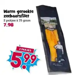 Boon`s Markt Warm gerookte zeebaarsfilet aanbieding