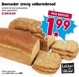 Boon`s Markt Boonacker stevig volkorenbrood aanbieding
