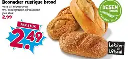 Boon`s Markt Boonacker rustique brood aanbieding