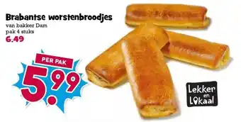 Boon`s Markt Brabantse worstenbroodjes aanbieding